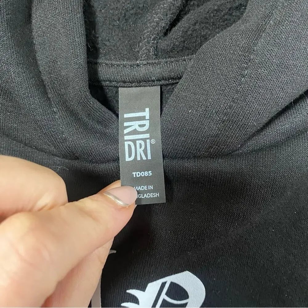 Super soft crocs hoodie with skeleton hand holding rose - Picture 2 of 6